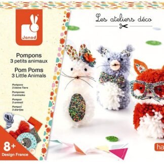 Janod 7910 - Pompones 3 Animales